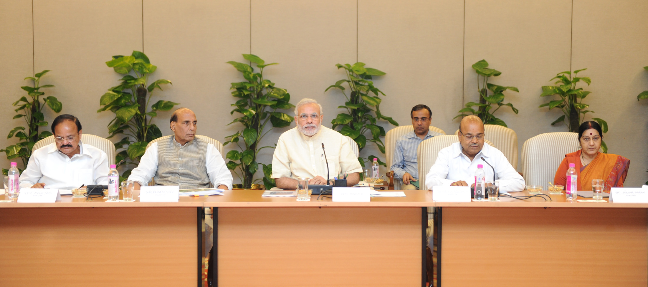 The Prime Minister, Shri Narendra Modi chairing the meeting of the National Committee on Nation-wide Celebration of 125th Birth Anniversary of the Dr. B.R. Ambedkar, in New Delhi on July 23, 2015.