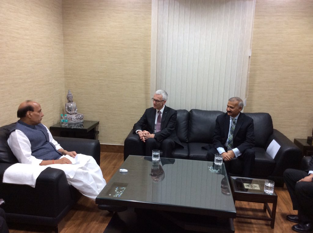 Security General of INTERPOL Mr. Jurgen Stock called on the HM this morning in New Delhi 