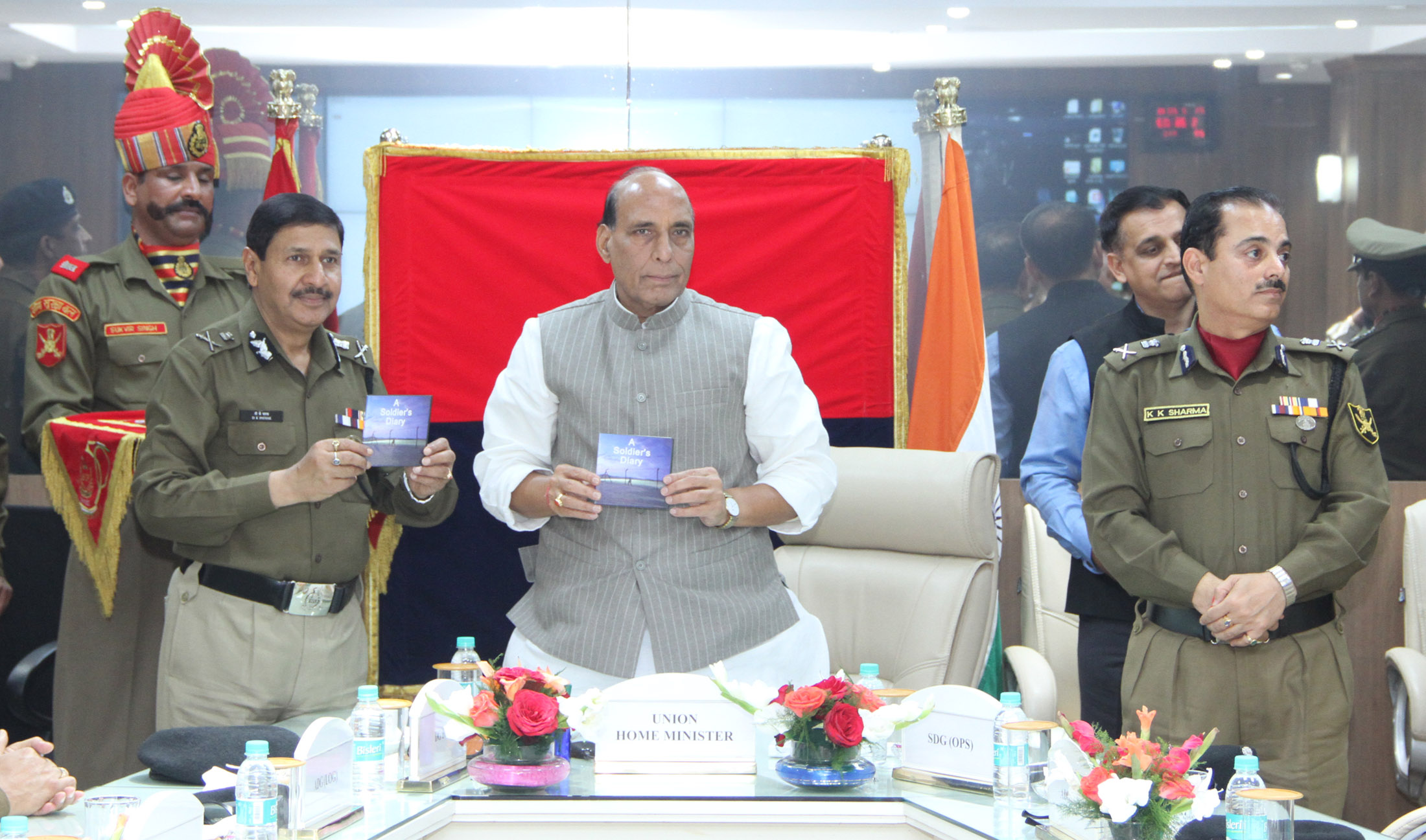 The Union Home Minister, Shri Rajnath Singh launching the BISAG project at BSF Headquarters, in New Delhi on February 26, 2016.