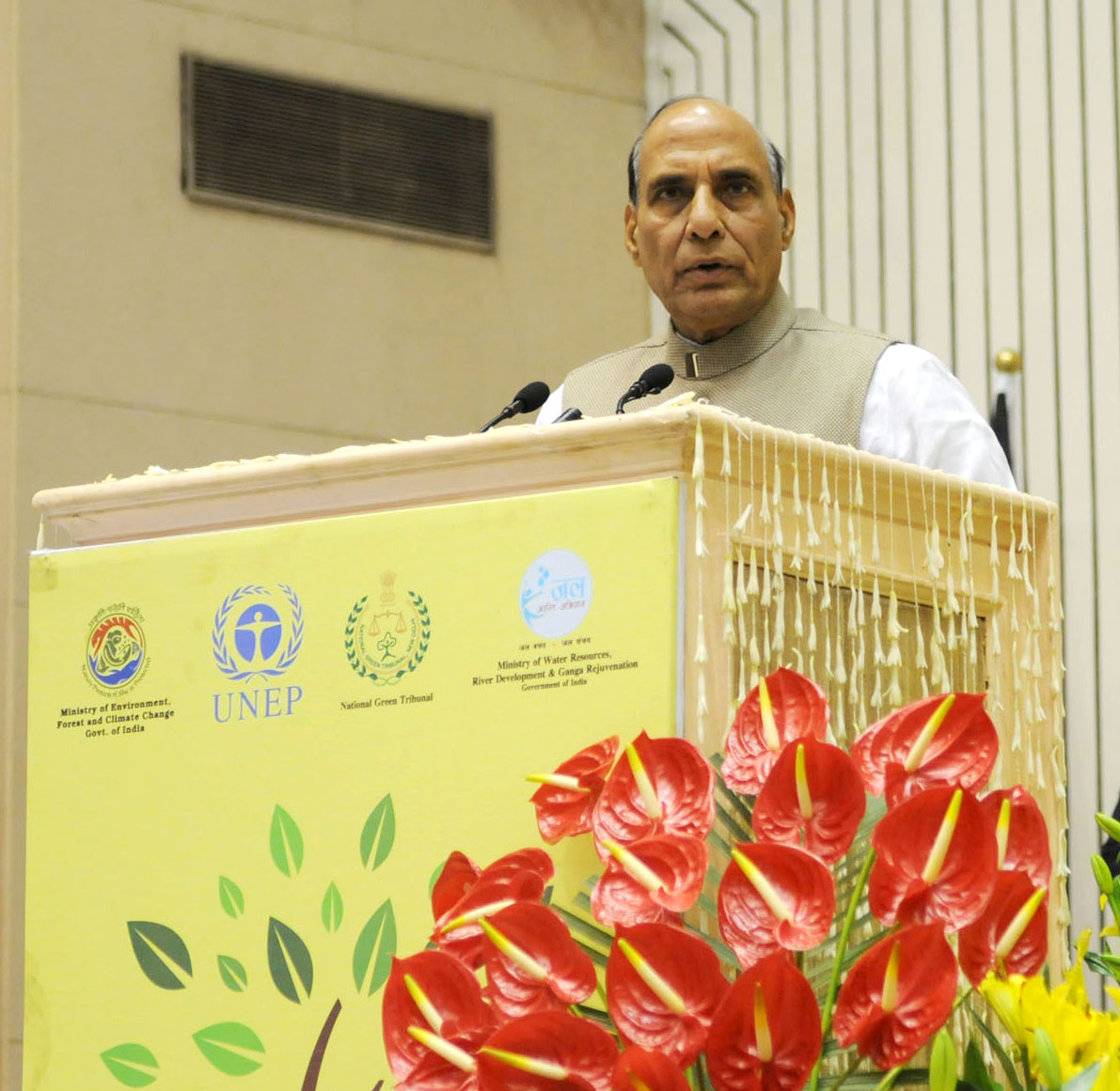 The Union Home Minister, Shri Rajnath Singh delivering the Valedictory address at the International Conference on Rule of Law for Supporting 2030 Development Agenda, in New Delhi on March 06, 2016.