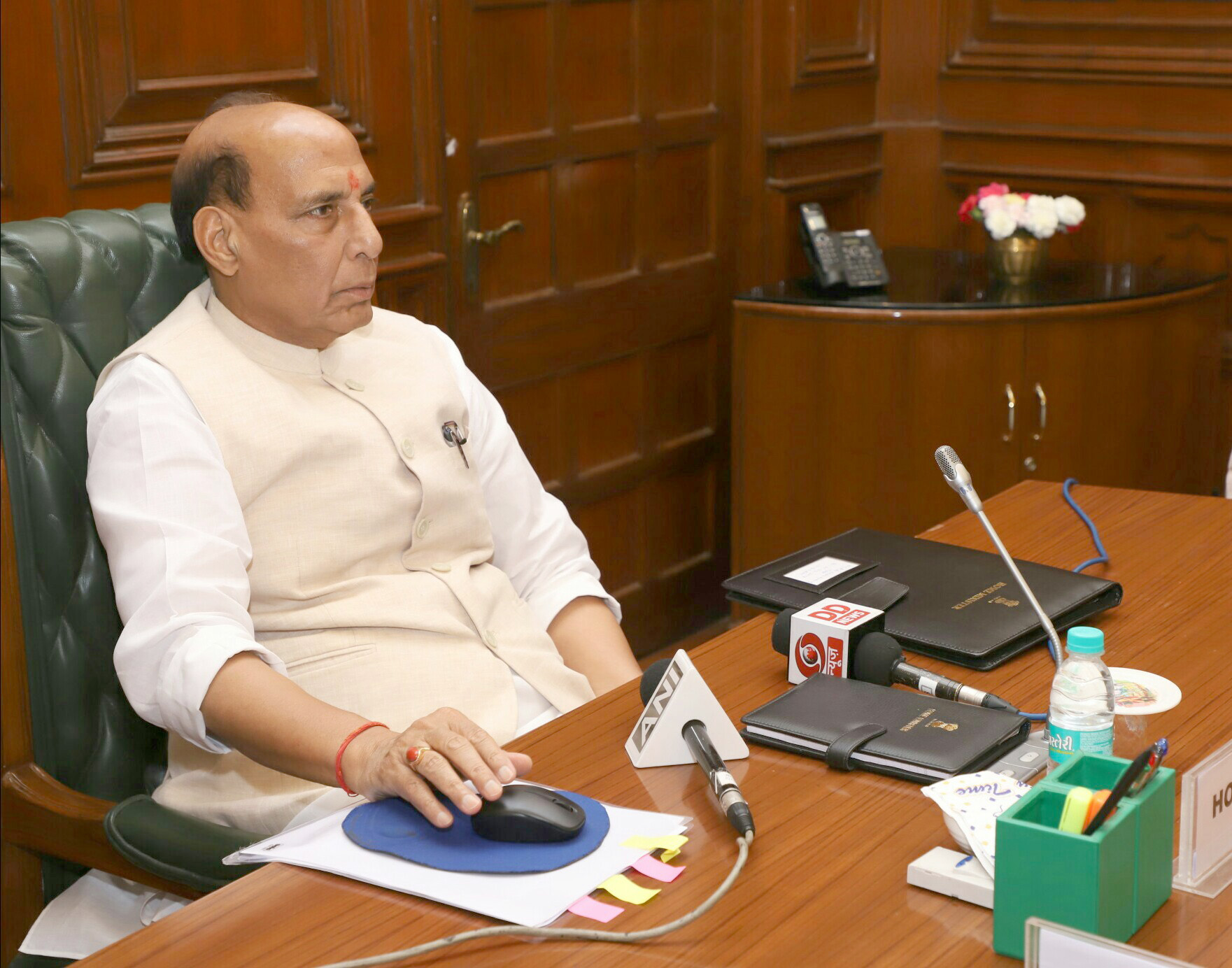 The Union Home Minister, Shri Rajnath Singh launching an Online Analytical Tool to monitor flow of foreign contributions under FCRA, in New Delhi on June 01, 2018.