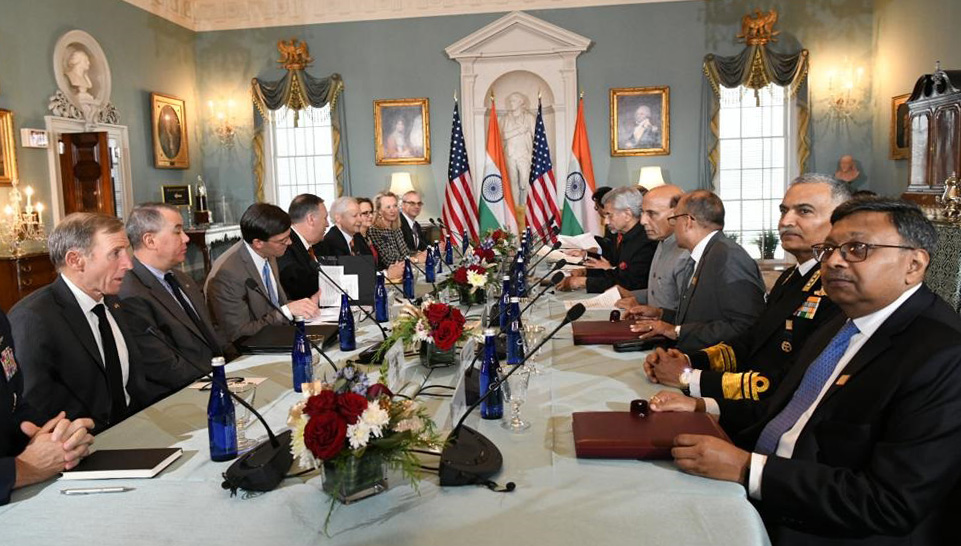 India-US 2+2 Dialogue provides positive and forward-looking vision for strategic partnership between the two countries