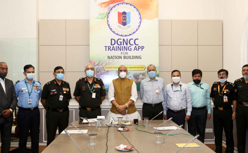Raksha Mantri Shri Rajnath Singh launches mobile App for NCC Training
