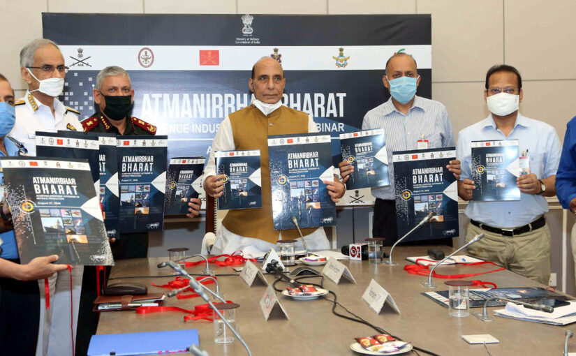 Raksha Mantri Shri Rajnath Singh highlights Atmanirbhar Bharat initiatives of MoD at Defence Industry Outreach Webinar
