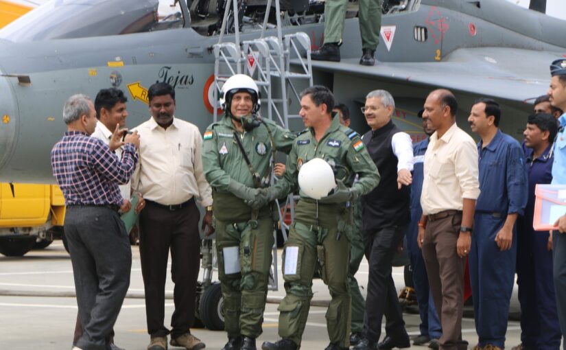 Rajnath Singh with Indian air force